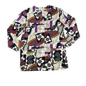Artistic Patterned Button Down Shirt 1980’s